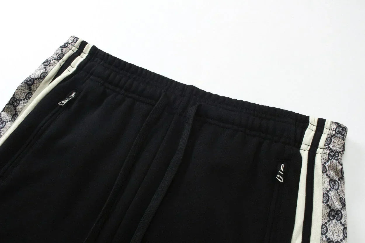 250212 Classic ribbon patchwork knitted cotton shorts