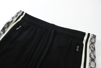 250212 Classic ribbon patchwork knitted cotton shorts