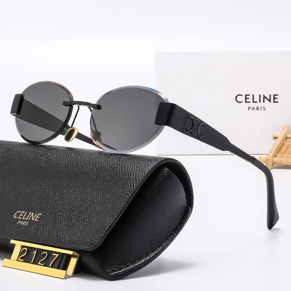 Oval-frametone METAL SUNGLASSES