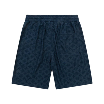1211 New plaid jacquard towel shorts