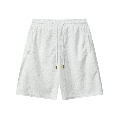 250313 New high quality dark jacquard full print shorts