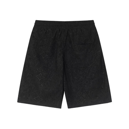 250313 New high quality dark jacquard full print shorts