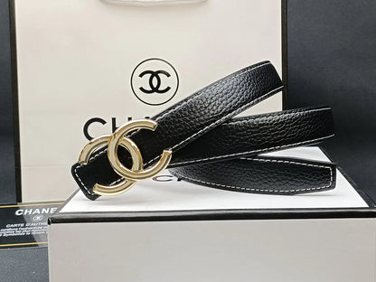 8 Colors   double C multi-color lychee leather belt