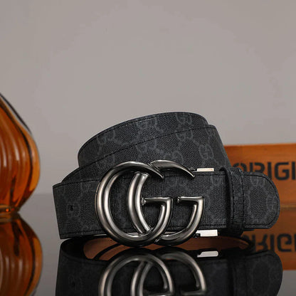 3 Colors printed letter leather belt