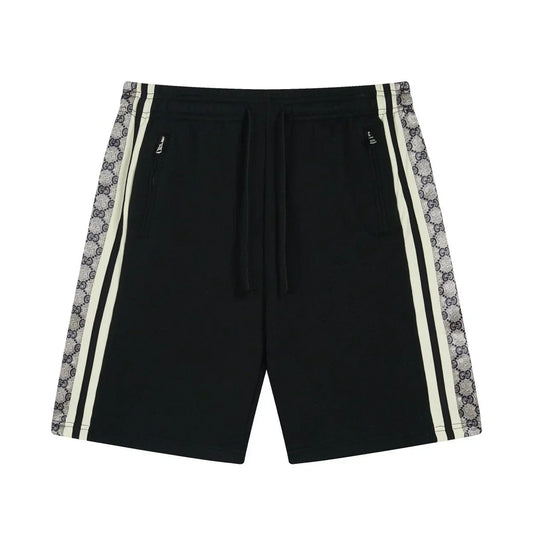 250212 Classic ribbon patchwork knitted cotton shorts